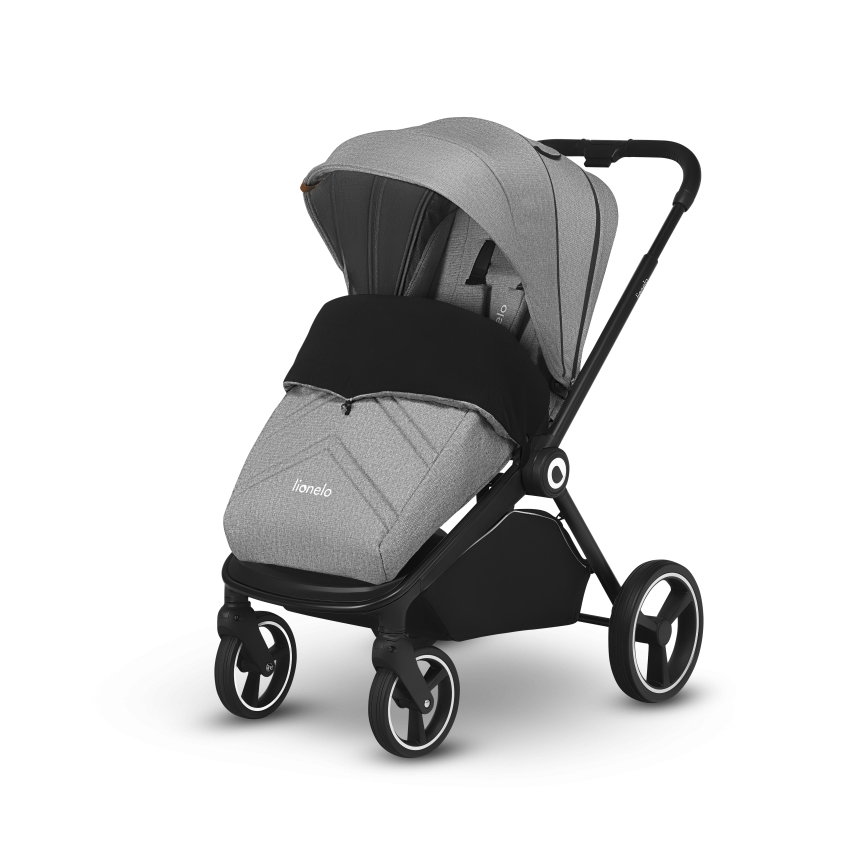 Lionelo - Kombinerad barnvagn 2-i-1 MIKA Grey Stone
