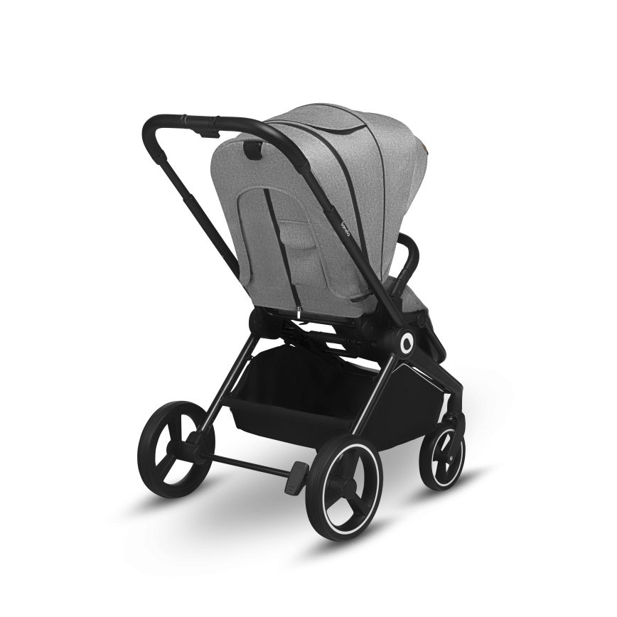Lionelo - Kombinerad barnvagn 2-i-1 MIKA Grey Stone