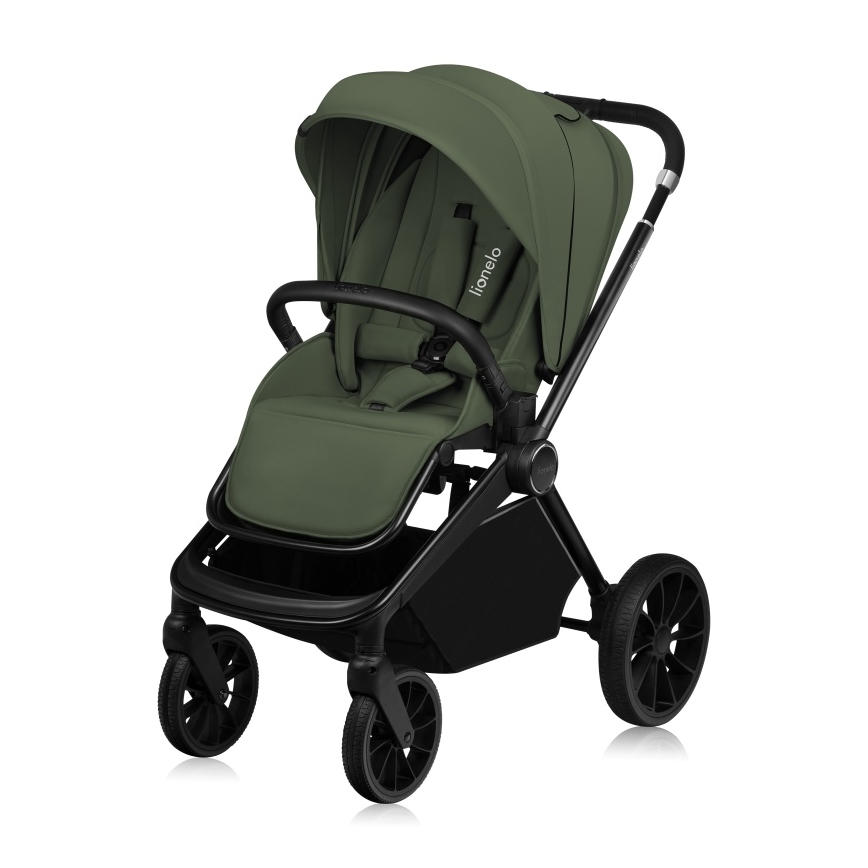 Lionelo - Kombinerad barnvagn 2-i-1 MIKA PLUS Olivgrön