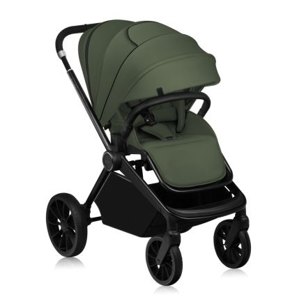Lionelo - Kombinerad barnvagn 2-i-1 MIKA PLUS Olivgrön