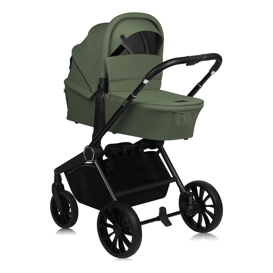 Lionelo - Kombinerad barnvagn 2-i-1 MIKA PLUS Olivgrön