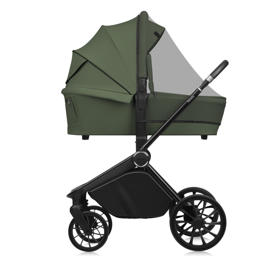 Lionelo - Kombinerad barnvagn 2-i-1 MIKA PLUS Olivgrön