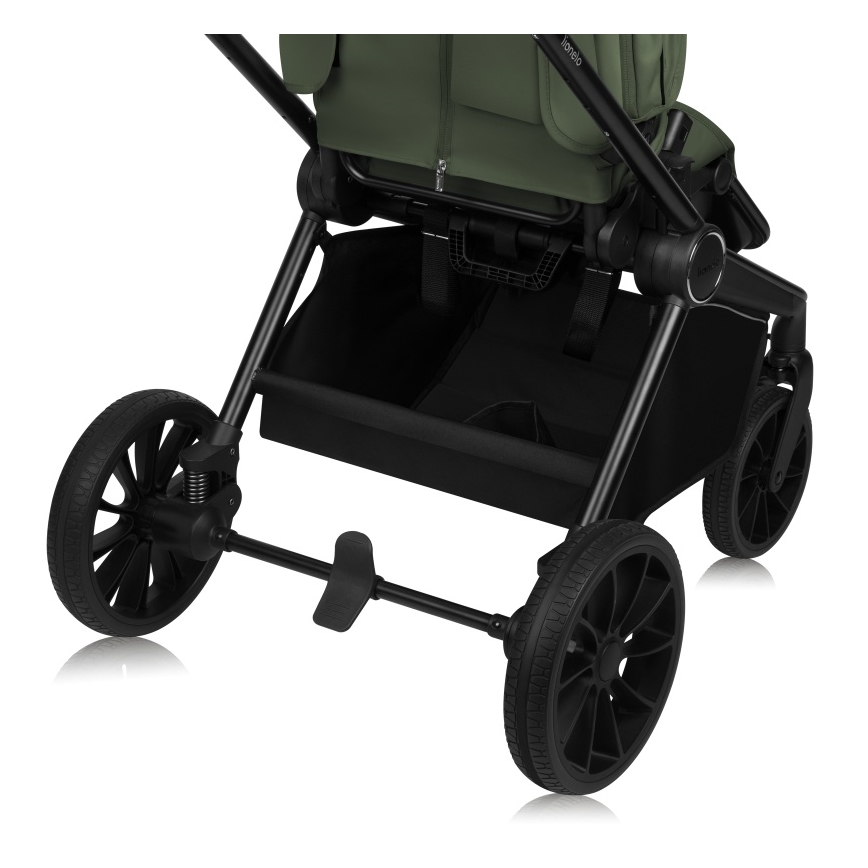 Lionelo - Kombinerad barnvagn 2-i-1 MIKA PLUS Olivgrön