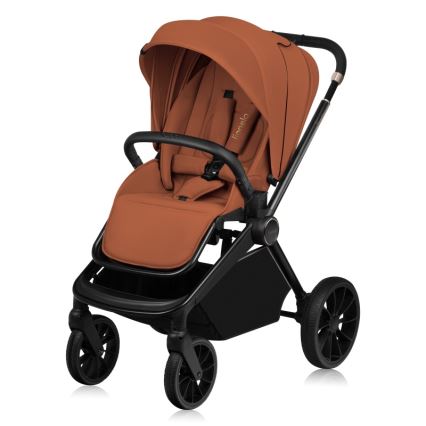 Lionelo - Kombinerad barnvagn 2-i-1 MIKA PLUS rostbrun