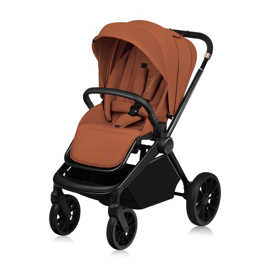 Lionelo - Kombinerad barnvagn 2-i-1 MIKA PLUS rostbrun