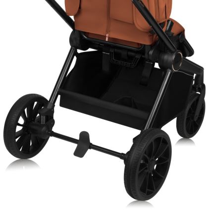 Lionelo - Kombinerad barnvagn 2-i-1 MIKA PLUS rostbrun