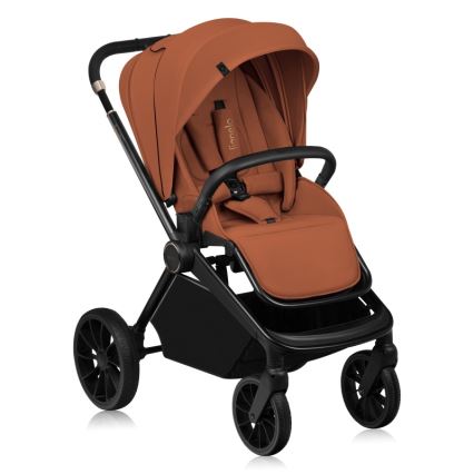 Lionelo - Kombinerad barnvagn 2-i-1 MIKA PLUS rostbrun