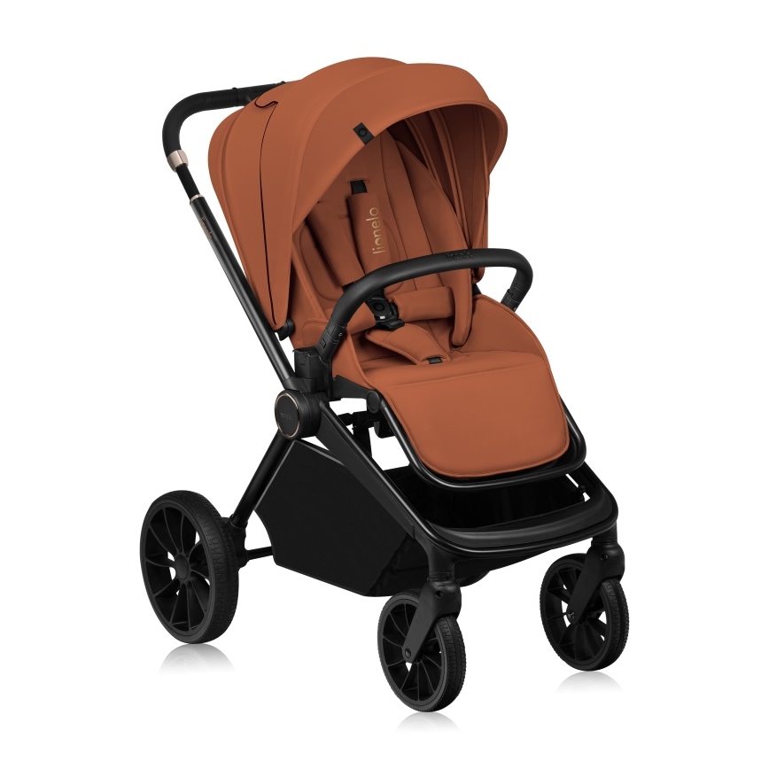Lionelo - Kombinerad barnvagn 2-i-1 MIKA PLUS rostbrun
