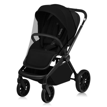 Lionelo - Kombinerad barnvagn 2-i-1 MIKA PLUS Svart Onyx