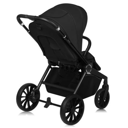 Lionelo - Kombinerad barnvagn 2-i-1 MIKA PLUS Svart Onyx