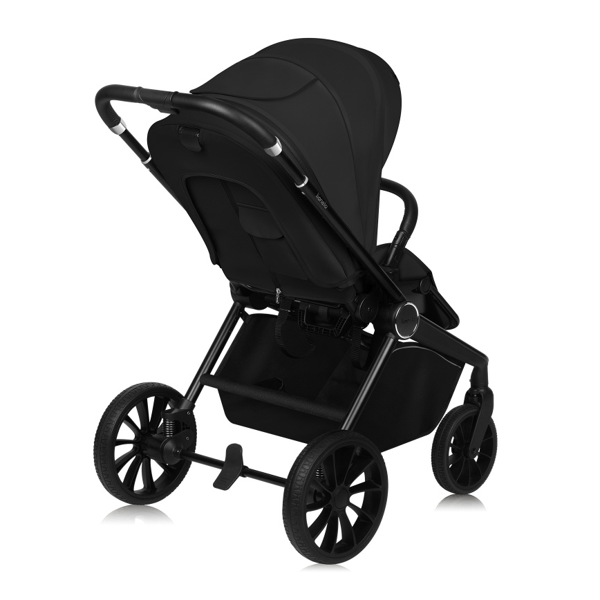 Lionelo - Kombinerad barnvagn 2-i-1 MIKA PLUS Svart Onyx