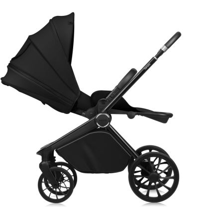 Lionelo - Kombinerad barnvagn 2-i-1 MIKA PLUS Svart Onyx