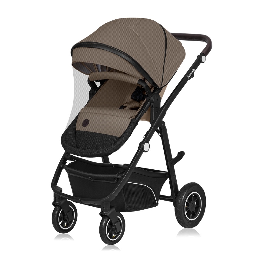 Lionelo - Kombinerad barnvagn 3-i-1 BIANKA Beige Sand