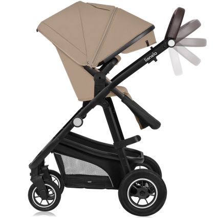 Lionelo - Kombinerad barnvagn 3-i-1 BIANKA Beige Sand