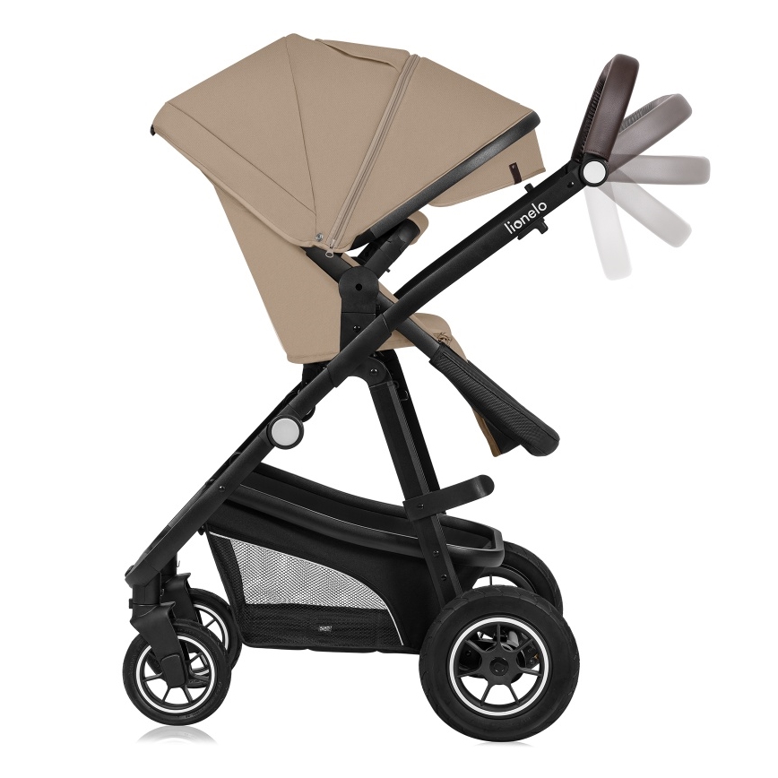 Lionelo - Kombinerad barnvagn 3-i-1 BIANKA Beige Sand