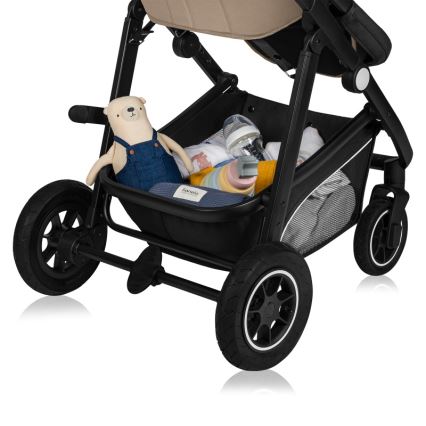 Lionelo - Kombinerad barnvagn 3-i-1 BIANKA Beige Sand