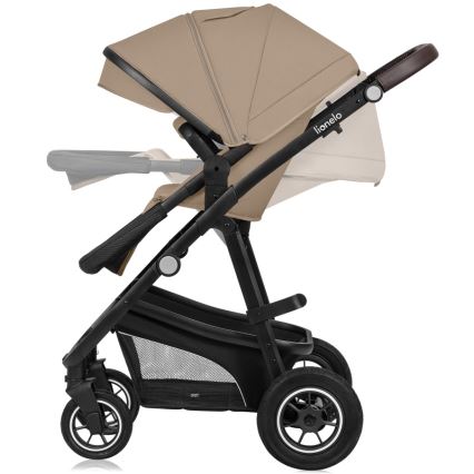 Lionelo - Kombinerad barnvagn 3-i-1 BIANKA Beige Sand