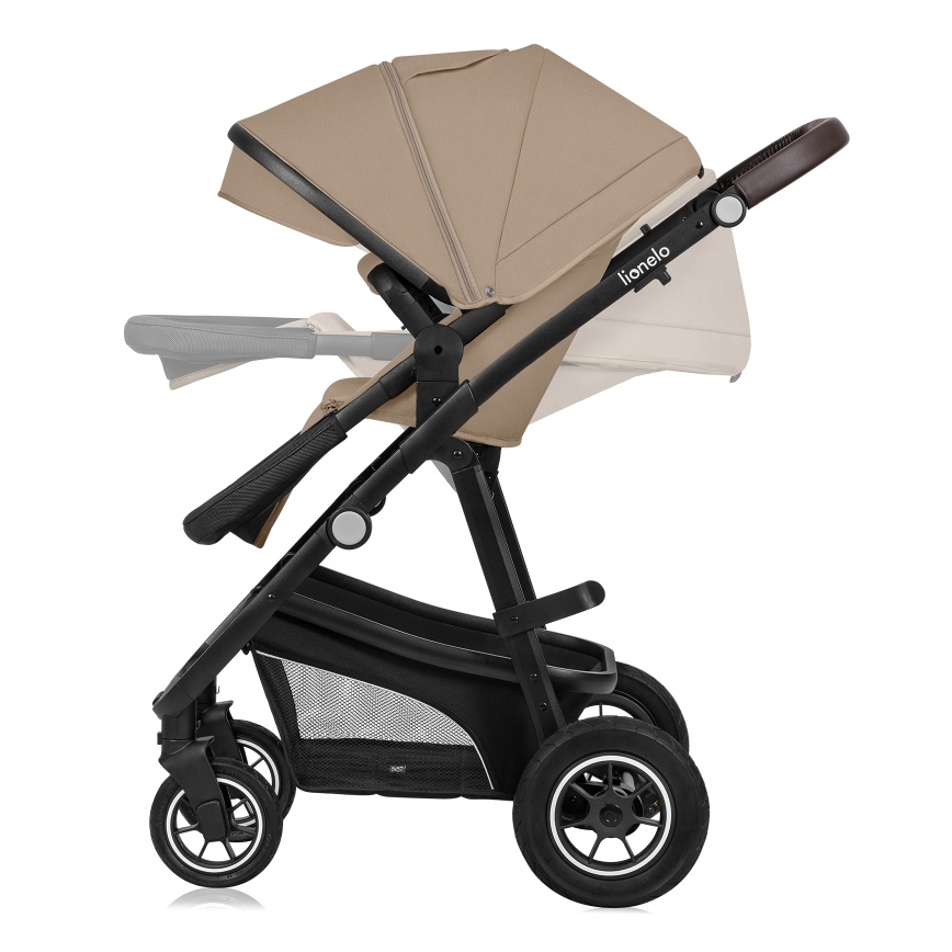 Lionelo - Kombinerad barnvagn 3-i-1 BIANKA Beige Sand