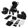 Lionelo - Kombinerad barnvagn 3-i-1 LAYLA Black Onyx