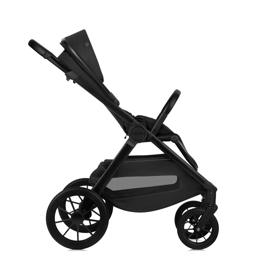 Lionelo - Kombinerad barnvagn 3-i-1 LAYLA Black Onyx