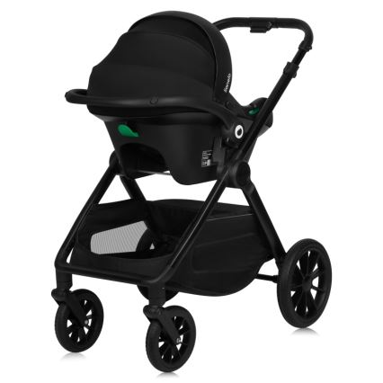 Lionelo - Kombinerad barnvagn 3-i-1 LAYLA Black Onyx