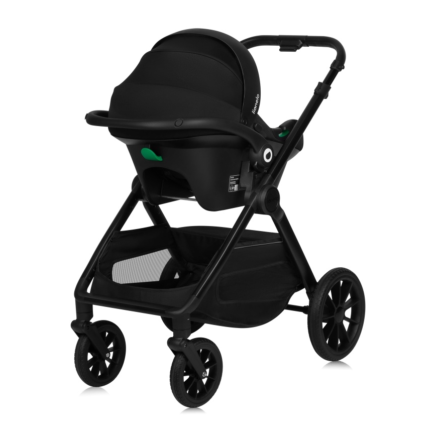 Lionelo - Kombinerad barnvagn 3-i-1 LAYLA Black Onyx