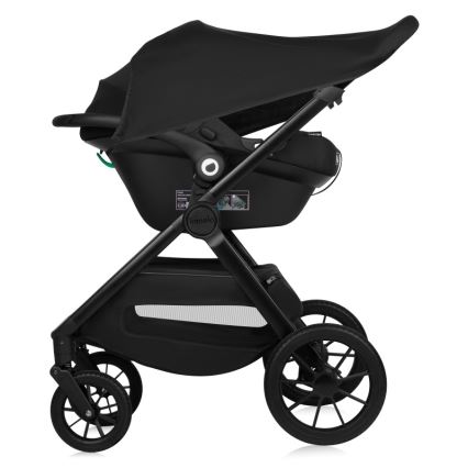 Lionelo - Kombinerad barnvagn 3-i-1 LAYLA Black Onyx