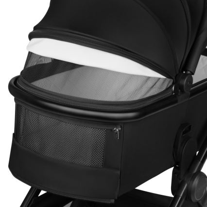 Lionelo - Kombinerad barnvagn 3-i-1 LAYLA Black Onyx
