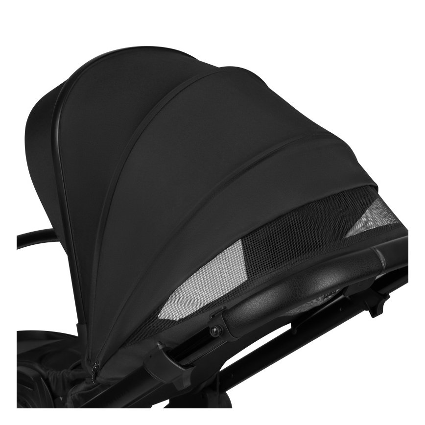 Lionelo - Kombinerad barnvagn 3-i-1 LAYLA Black Onyx