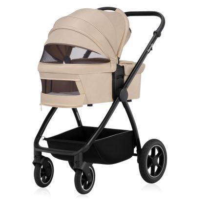 Lionelo - Kombinerad barnvagn 3-i-1 MERIL Sandbeige