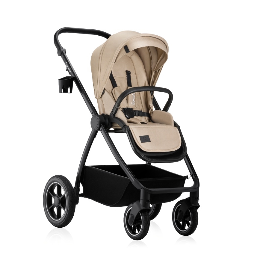 Lionelo - Kombinerad barnvagn 3-i-1 MERIL Sandbeige