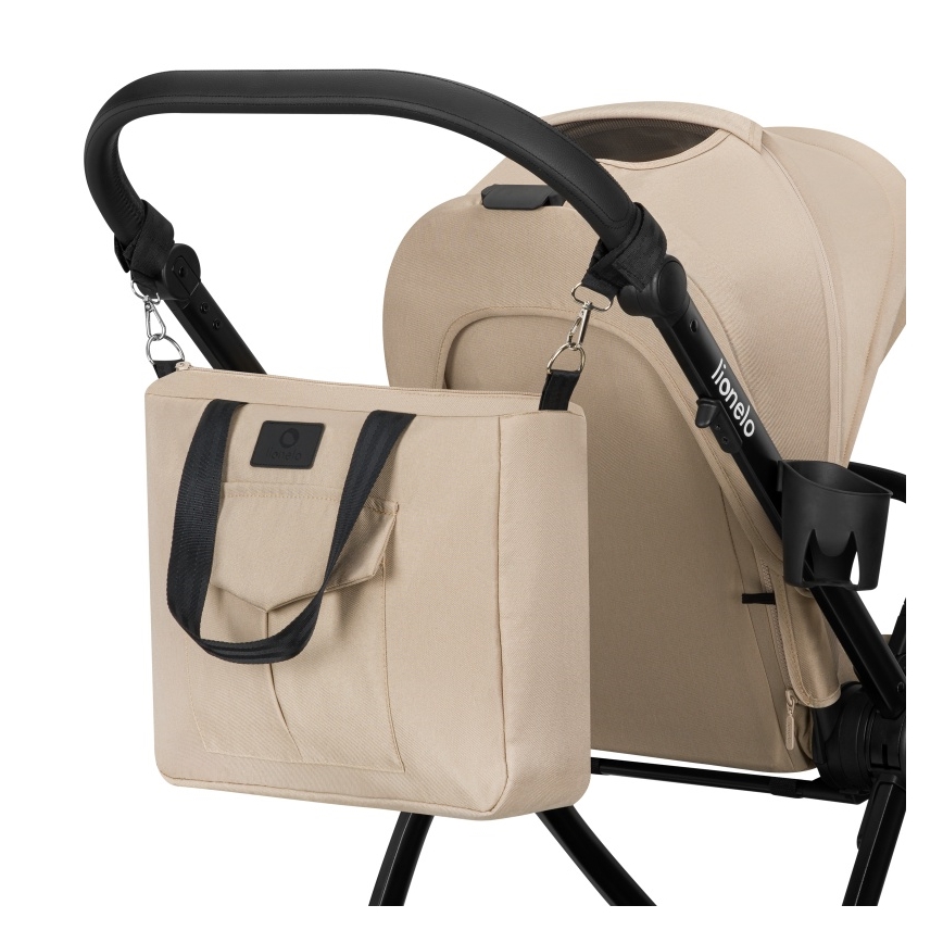 Lionelo - Kombinerad barnvagn 3-i-1 MERIL Sandbeige