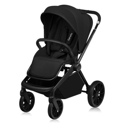 Lionelo - Kombinerad barnvagn 3 i 1 MIKA PLUS Svart Onyx