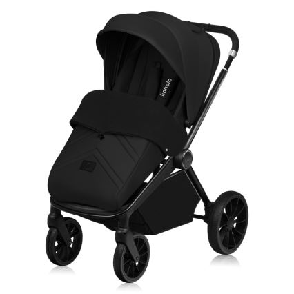Lionelo - Kombinerad barnvagn 3 i 1 MIKA PLUS Svart Onyx