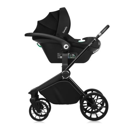 Lionelo - Kombinerad barnvagn 3 i 1 MIKA PLUS Svart Onyx