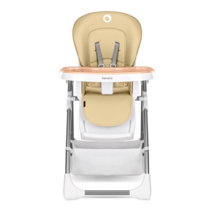 Lionelo - Matstol för barn LINN PLUS vit/beige
