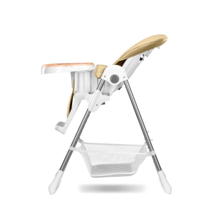 Lionelo - Matstol för barn LINN PLUS vit/beige