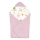 Lionelo - Omsvep för bilbarnstol TRAVEL SWADDLE 90x90 cm Rosa blommor