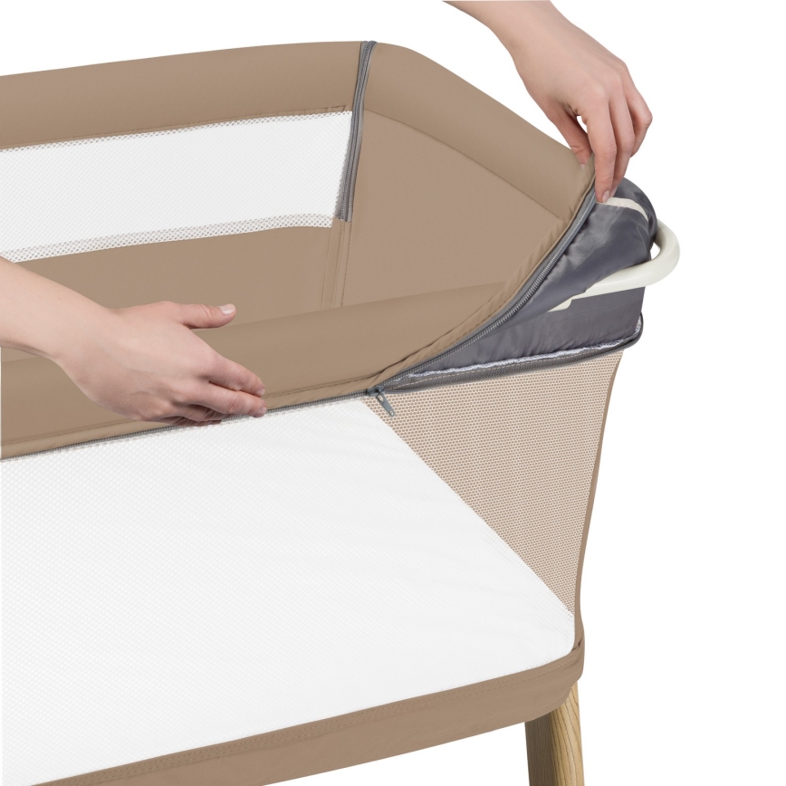 Lionelo - Omvandlingsbar spjälsäng 5-i-1 THOMI PLUS Beige Karamell