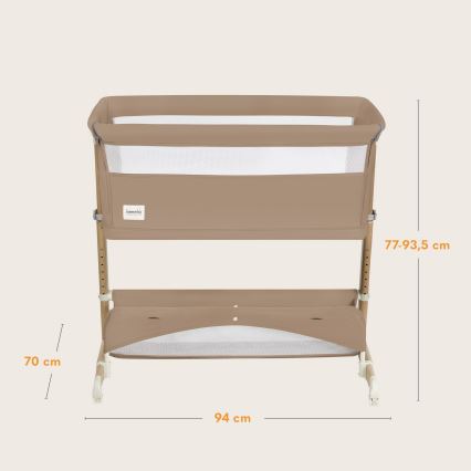 Lionelo - Omvandlingsbar spjälsäng 5-i-1 THOMI PLUS Beige Karamell