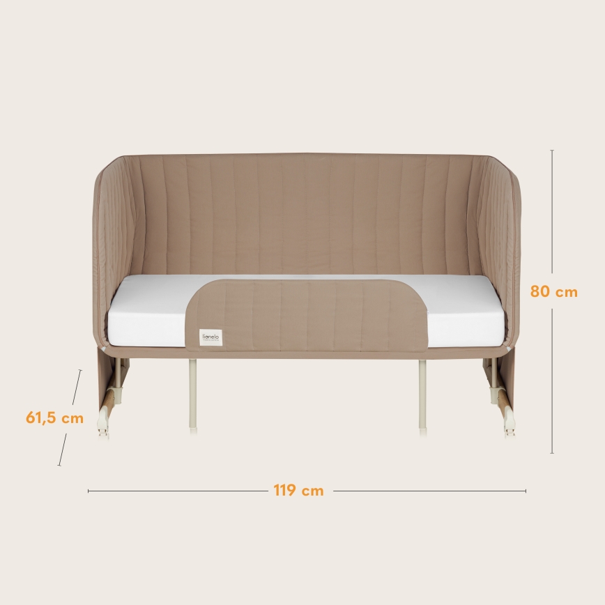 Lionelo - Omvandlingsbar spjälsäng 5-i-1 THOMI PLUS Beige Karamell