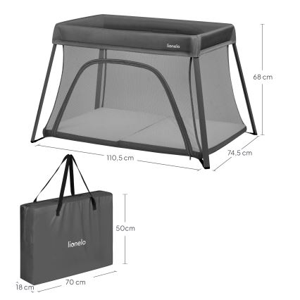 Lionelo - Resesäng 3-i-1 ALICE Grå