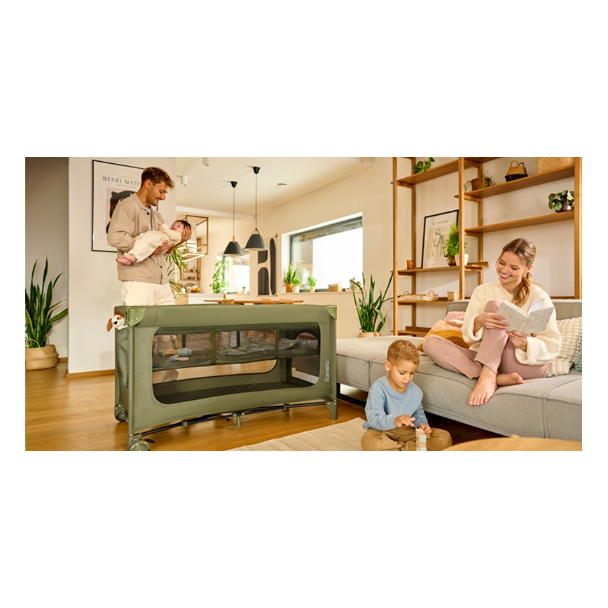 Lionelo - Resesäng JASMIN EASY FOLD Olivgrön