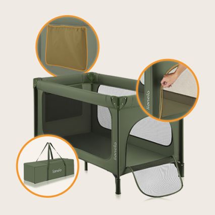 Lionelo - Resesäng JASMIN EASY FOLD Olivgrön