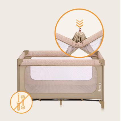 Lionelo - Resesäng JASMIN EASY FOLD sandbeige