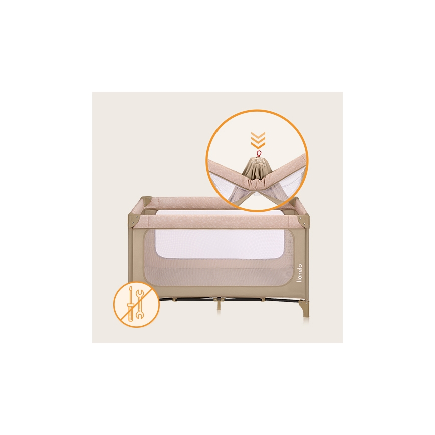 Lionelo - Resesäng JASMIN EASY FOLD sandbeige