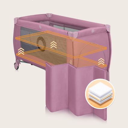 Lionelo - Resesäng STEFI PLUS Rosa Magnolia