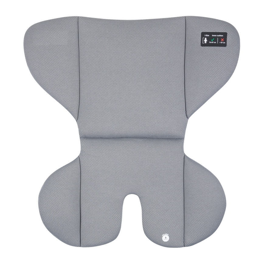 Lionelo - Roterbar bilbarnstol med bas LAVENDER i-Size 76-150 cm Grey Stone