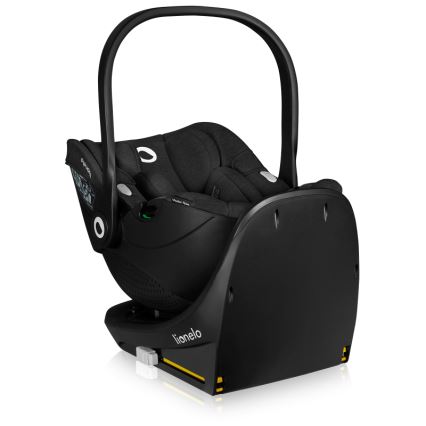 Lionelo - Roterbar bilbarnstol med bas MOXIE SET i-Size 40-87 cm Svart Carbon