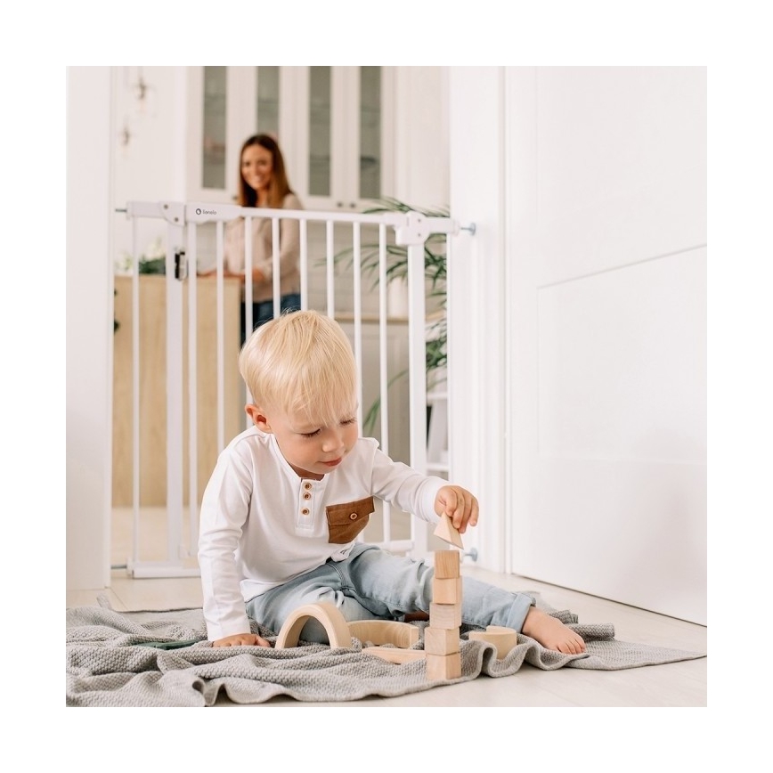 Lionelo - Säkerhetsbarriär TRUUS SLIM LED 1xAAA vit